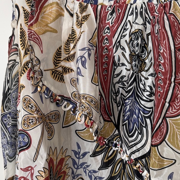 FARM Rio White Maxi Dress with Blue, Red and Yellow Paisley Print - Picture 4 of 10